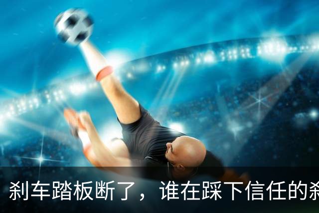 刹车踏板断了，谁在踩下信任的刹车？
